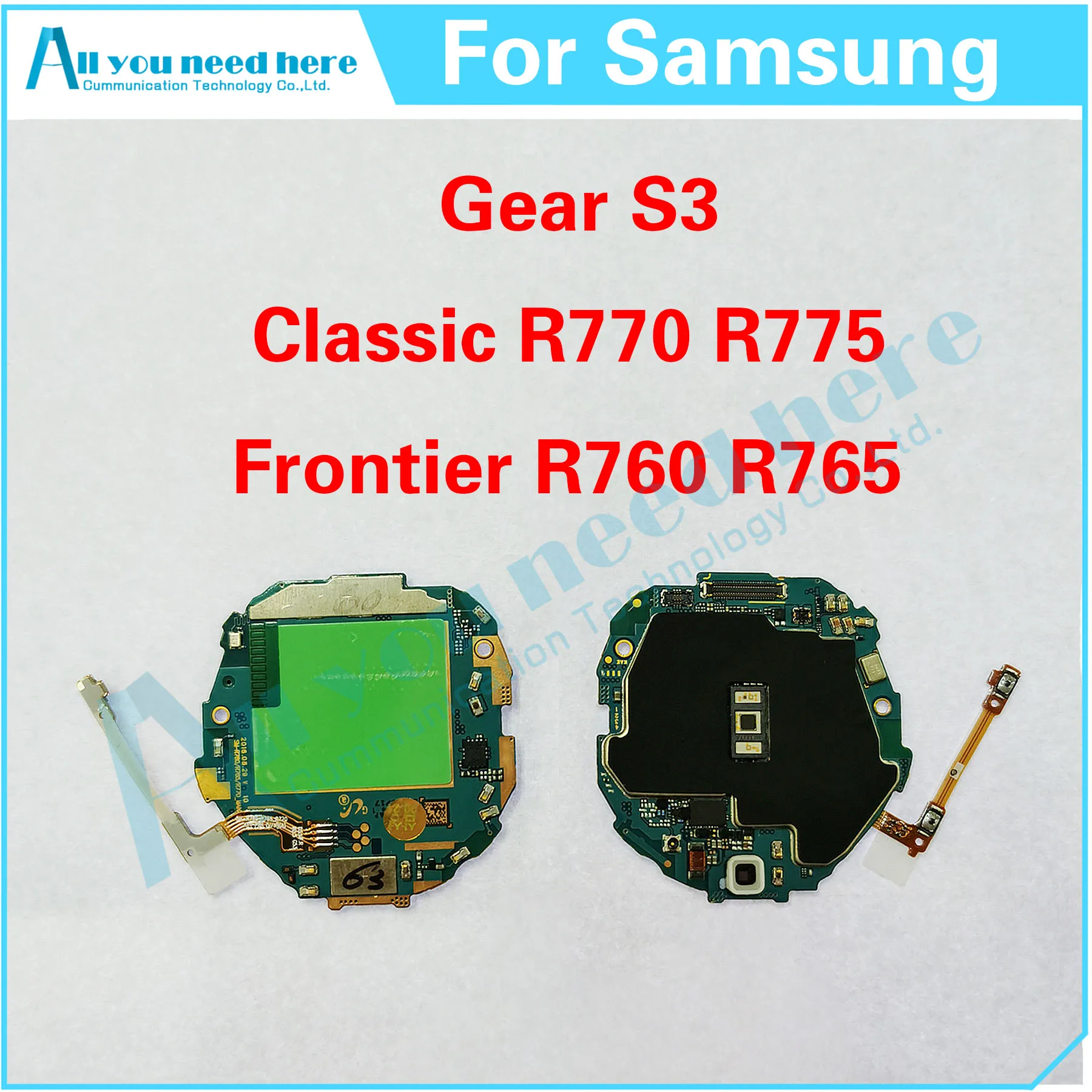 

Motherboard For Samsung Gear S3 Classic SM-R770 SM-R775 R770 R775 / Frontier SM-R760 SM-R765 R760 R765 Mainboard Main Board