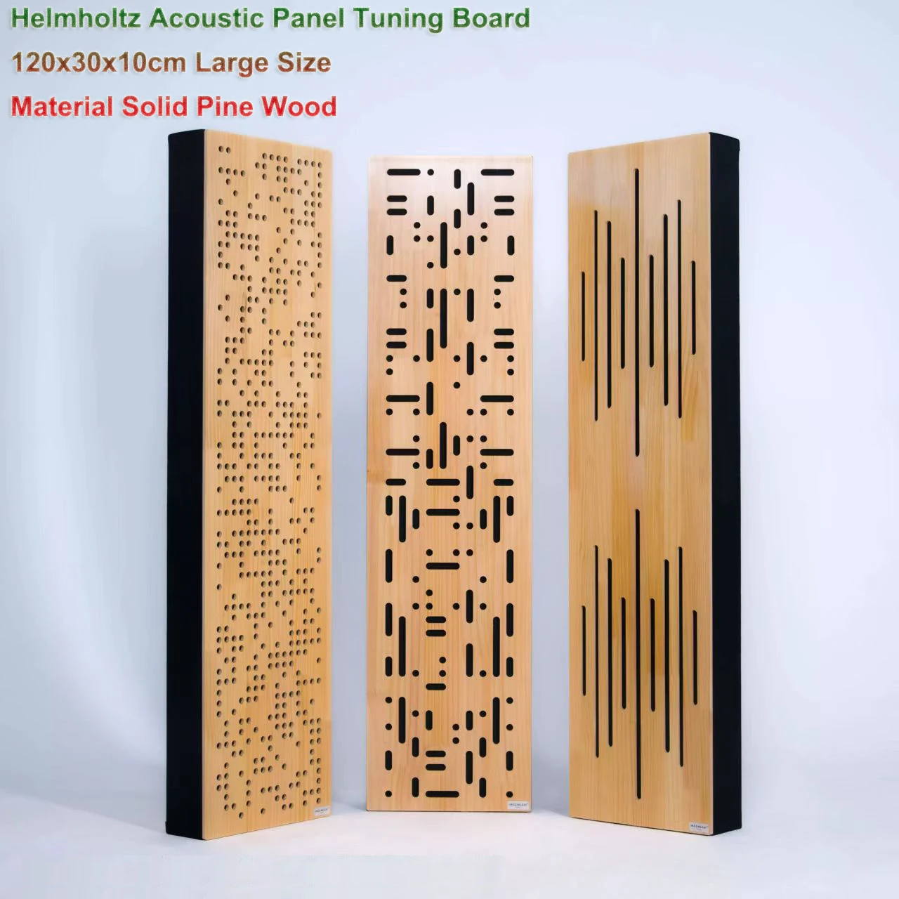 120x30x10cm Helmholtz Sound-Absorbing Panel Wood Diffuser Board for Studio Use Specialized Tuning Board to Reduce Room Echoes