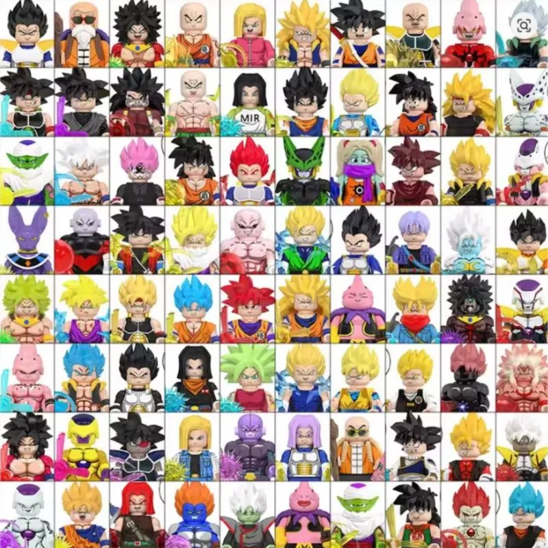 Figuras de Acción Miniatura de DRAGON BALL, Goku, Vegeta, Birusu, Frieza, Accesorios, Regalos de Halloween y Navidad para WM6177 WM6178 WM6179