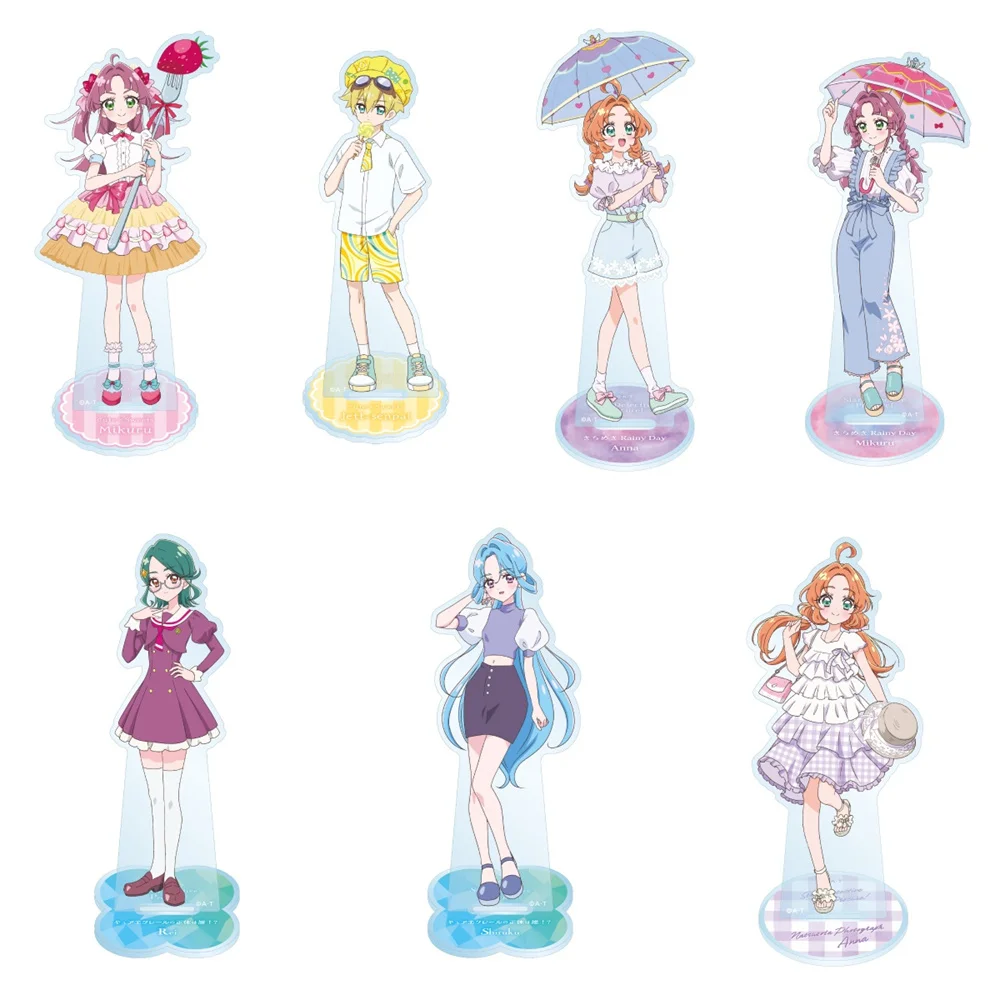 15CM Anime Star Detective Precure Acrylic Stand Keychain Model Cosplay Characters Ornament Accessories Goods Collection Gifts