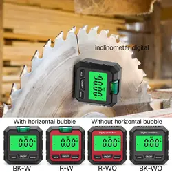 Digital Level Gauge Mini Finder Level Box Base&Backlit LCD Bevel Gauge Inclinometer for Carpentry