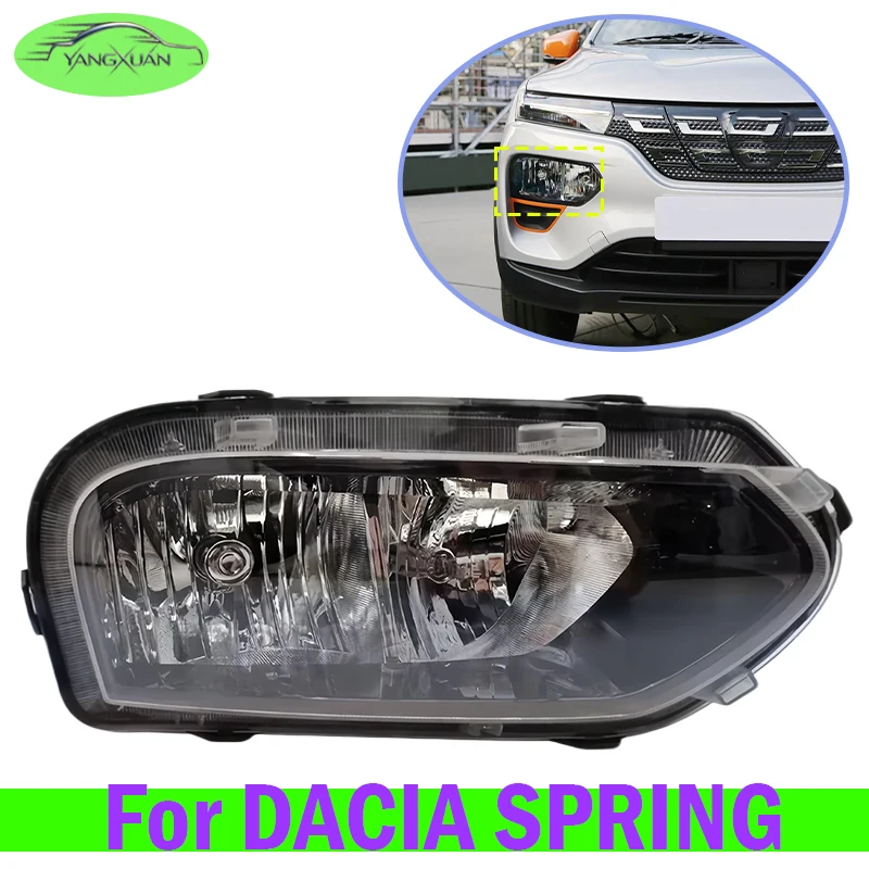 Image of Für DACIA SPRING Halogen Frontstoßstangen-Scheinwerfer Frontleuchte Hauptscheinwerfer Vordere Positionsleuchte Nebelscheinwerfer