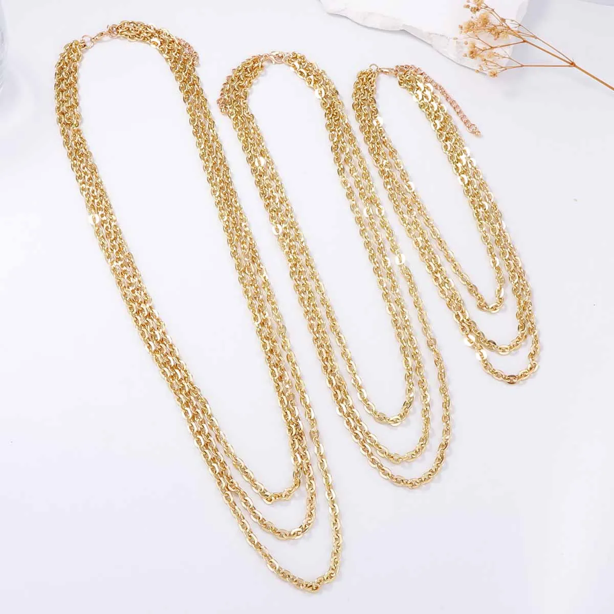 2025 New ZAA Multilayer Metal Chains Tassels Necklaces for Women Boho Jewelry Neck Accessories
