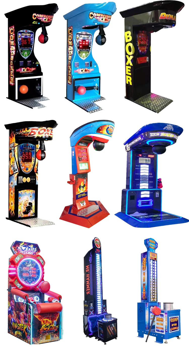 Custom Hot Sale Indoor Coin-operated Entertainment Boxing Punch Machine Factory Price Electronic Arcade Boxing Games