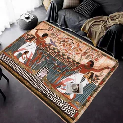 Ancient Egypt Egyptian Floor Carpet Kids Room Bedroom Decoration Balcony Anti-Slip Doormat Living Room Hotel Decor Mat