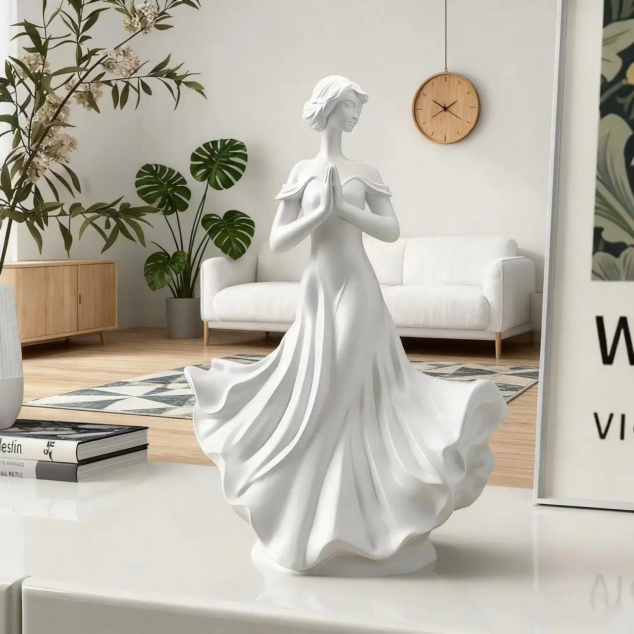 Abstract Art Muse, High-end Sculpture of Girls, Character Ornaments, Resin Crafts