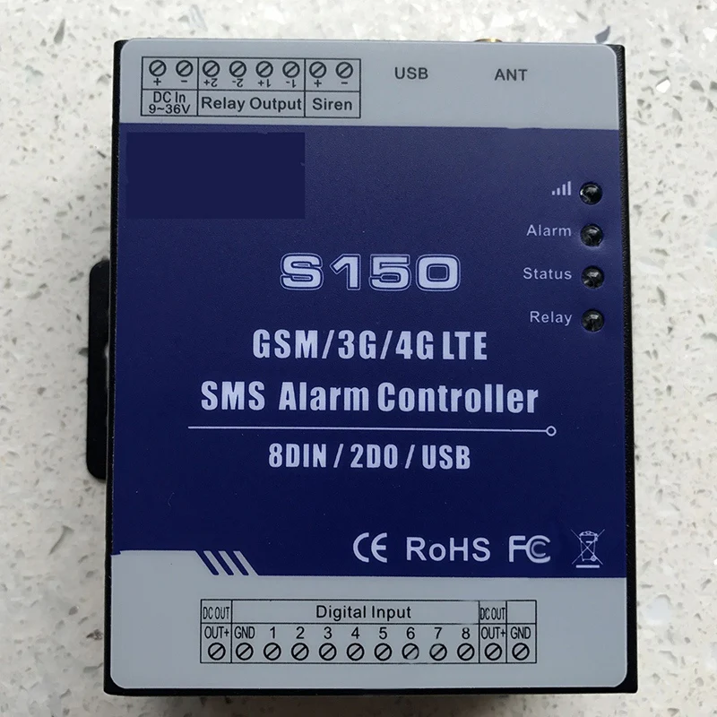 Controlador de alarme 2 interruptor de relé sistema de monitoramento Iot industrial