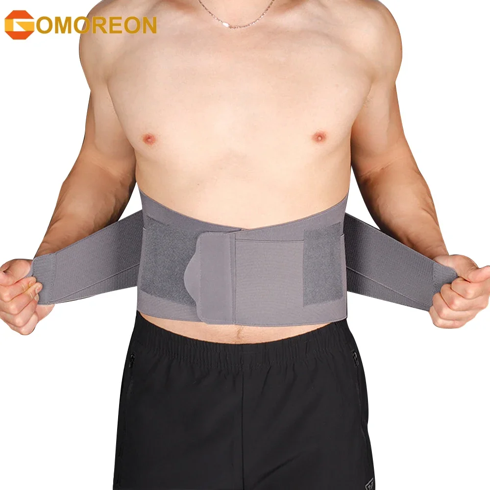 

GOMOREON Back Brace - Immediate Relief from Back Pain, Herniated Disc, Scoliosis Breathable Waist Lumbar Lower Back Support Belt