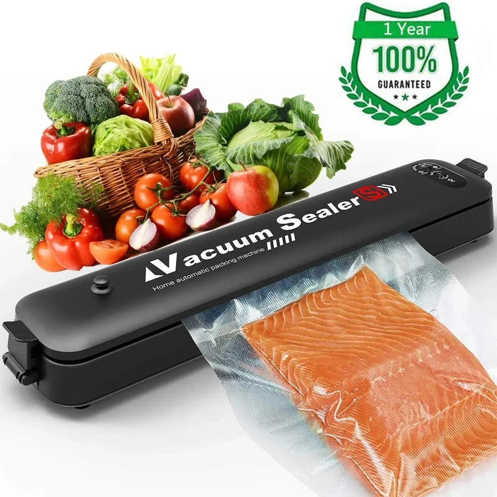 

Household Small Vacuum Sealer 110V-240V Electric Sealing Machine Vacuum Food Preservation Packaging Machine