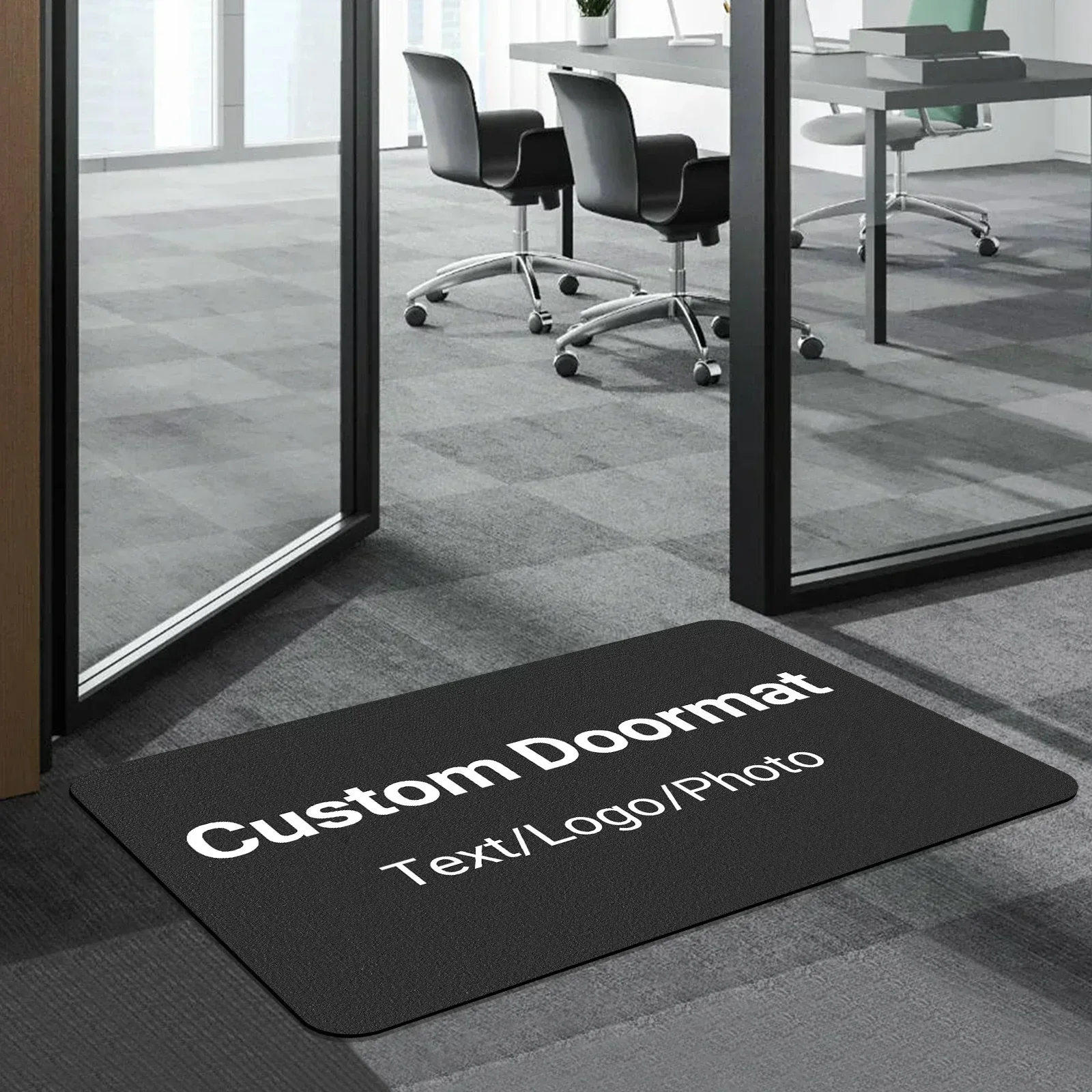 Custom Your Design Floor Personalized DoorMats Outdoor Customized Logo Printed Office Entrance Rug Business Carpet Footpad