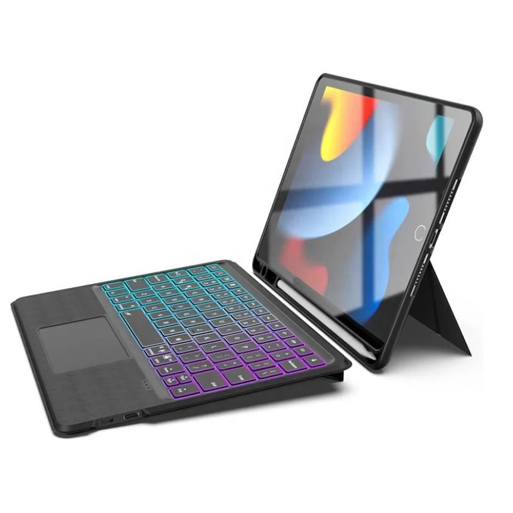 

Custom for Ipad 10.2 & 10.5 Inch Keyboard Case Touchpad Backlit Keyboard Tablet Protective Case