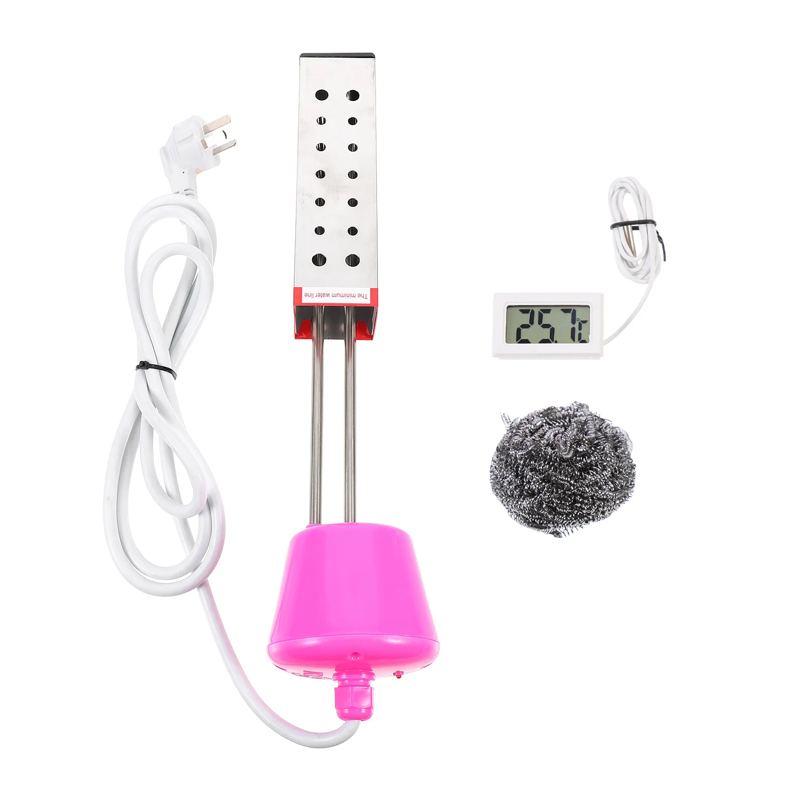 2500W Electric for Bathtub Sturdy Water Heating Rod Easy Maintenance Water Bucket Heater Heat Resistant