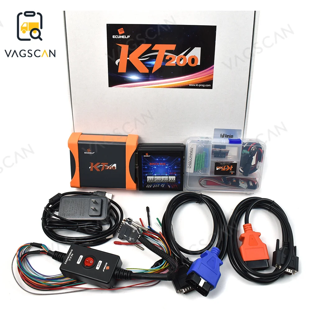 Ecuhelp KT200 TCU ECU Programmer Full Version with Offline Workstation Get Free BDM/JTAG Solder-free Adapter ECU Maintenance