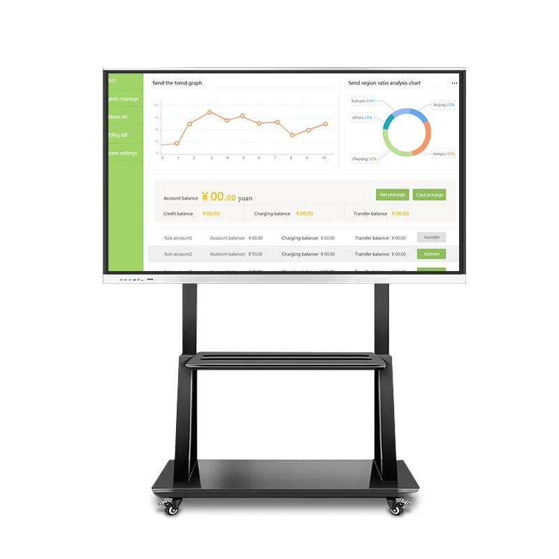 

75inch All-in-One Smart Digital Interactive LED Panel Touch Screen TV OEM Whiteboard