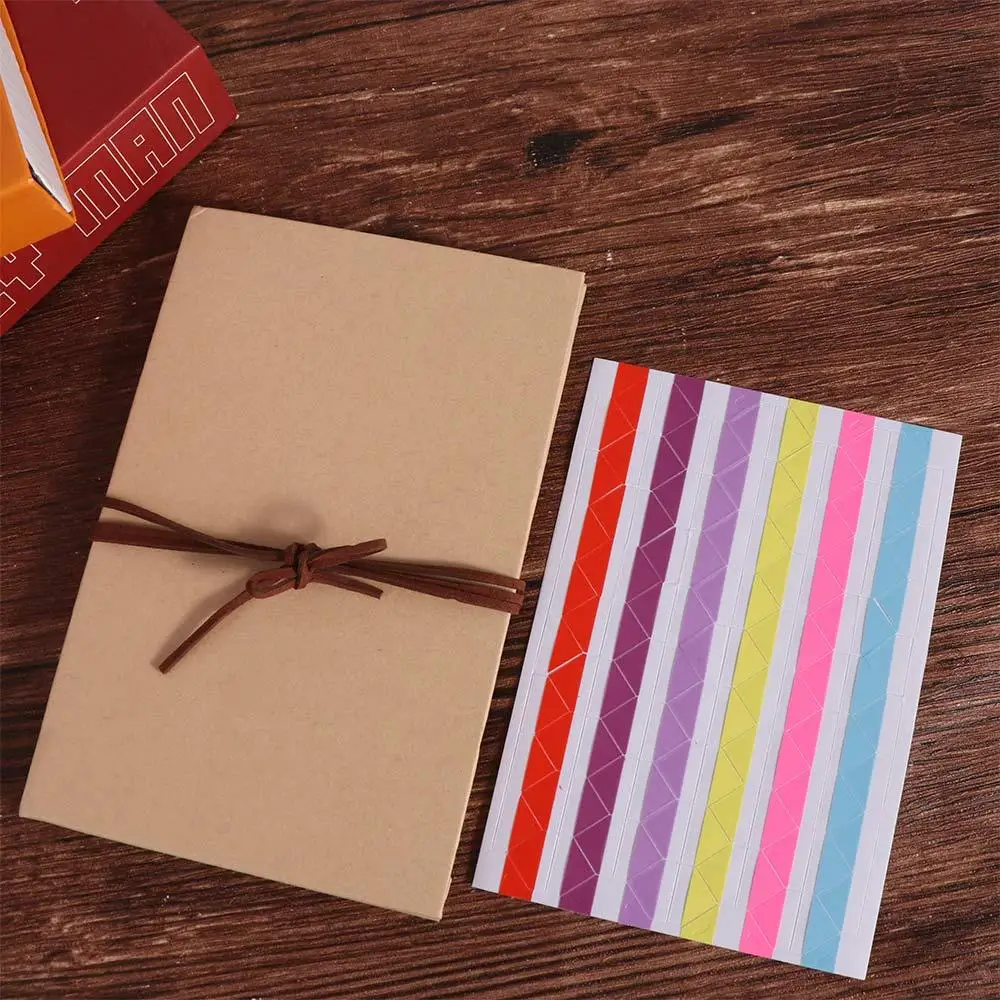 Creative Folding Accordion Photo Album Gift Kraft Paper Photocard Surprised Photo Book Graffiti 8 Page DIY Surprise Gift Couple