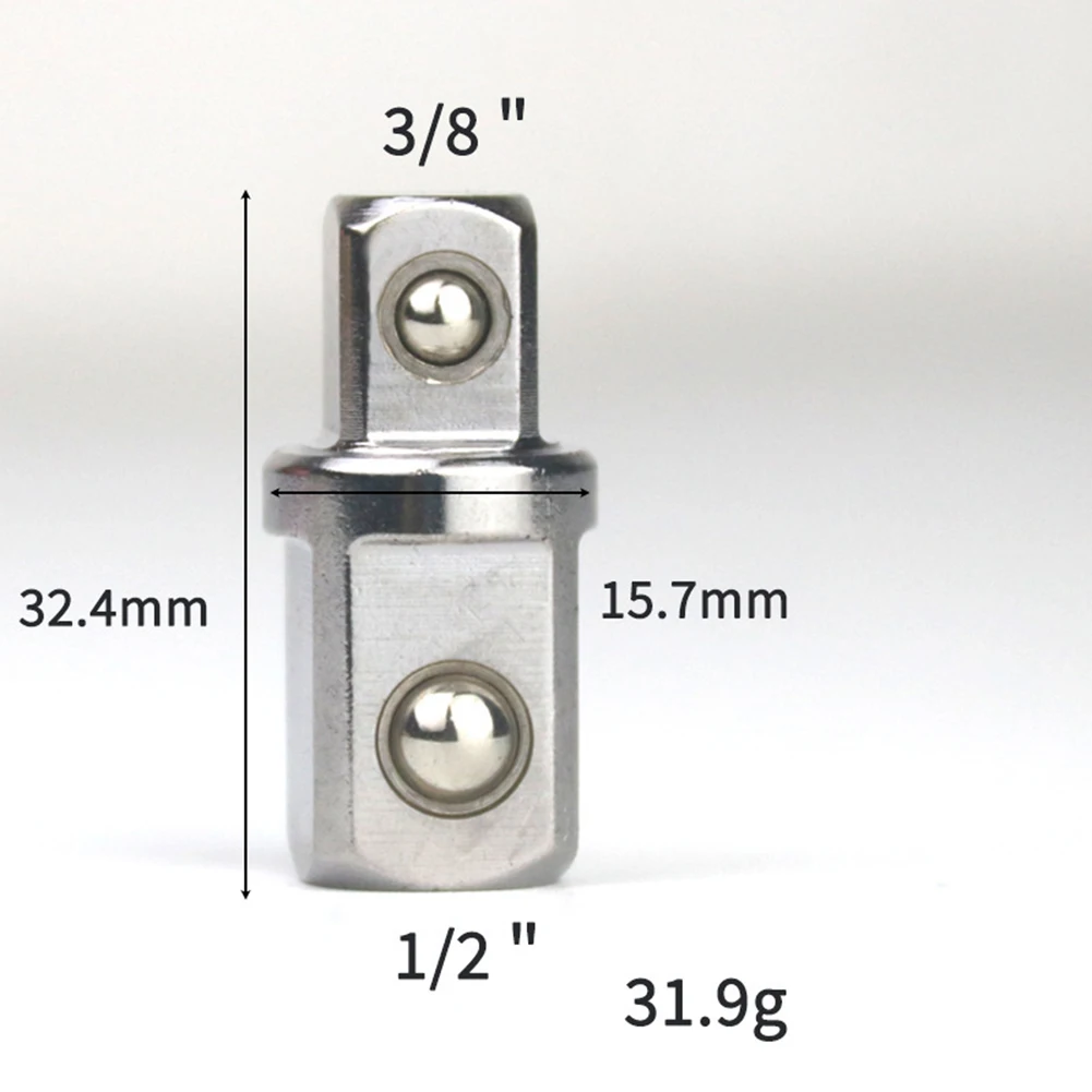 Square Drive Adapters 1/2 1/4 3/8 Double Head External Square and Internal Hexagonal Connector for Torque Performance