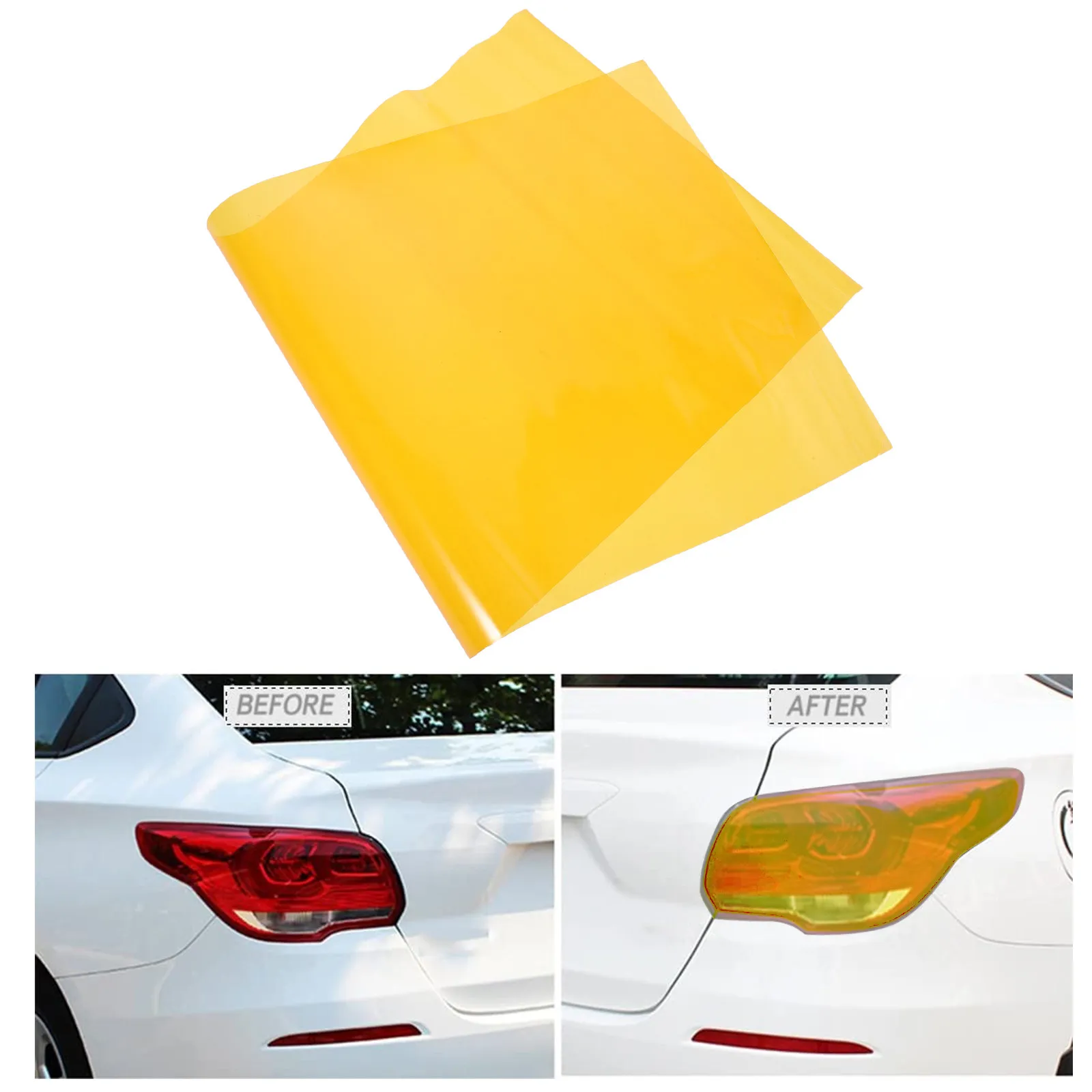 Car Headlight Tint Film – Waterproof, Scratch-Resistant, Stretchable Vinyl for Fog Lights & Tail Lights