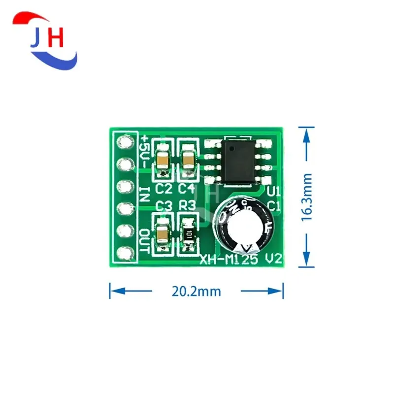1/2/5PCS XH-M125 Dc 3.7~5V XPT8871 Singing Machine Power Amplifier Module Mono Power Amplifier Board Lithium Battery Board 6W