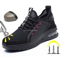 Safety Shoes Work Sneakers Steel Toe Men Women Anti Smash Puncture Proof Work Boots Indestructible Safety Shoes Light Breathable