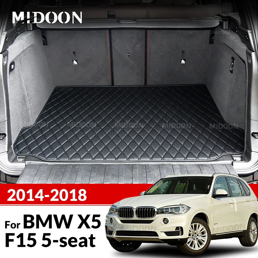 Tapis de revêtement de cargaison pour BMW X5 F15 Five seats 2014 2015 2016 2017 2018, virus du coffre de voiture, accessoires intérieurs, couverture pour