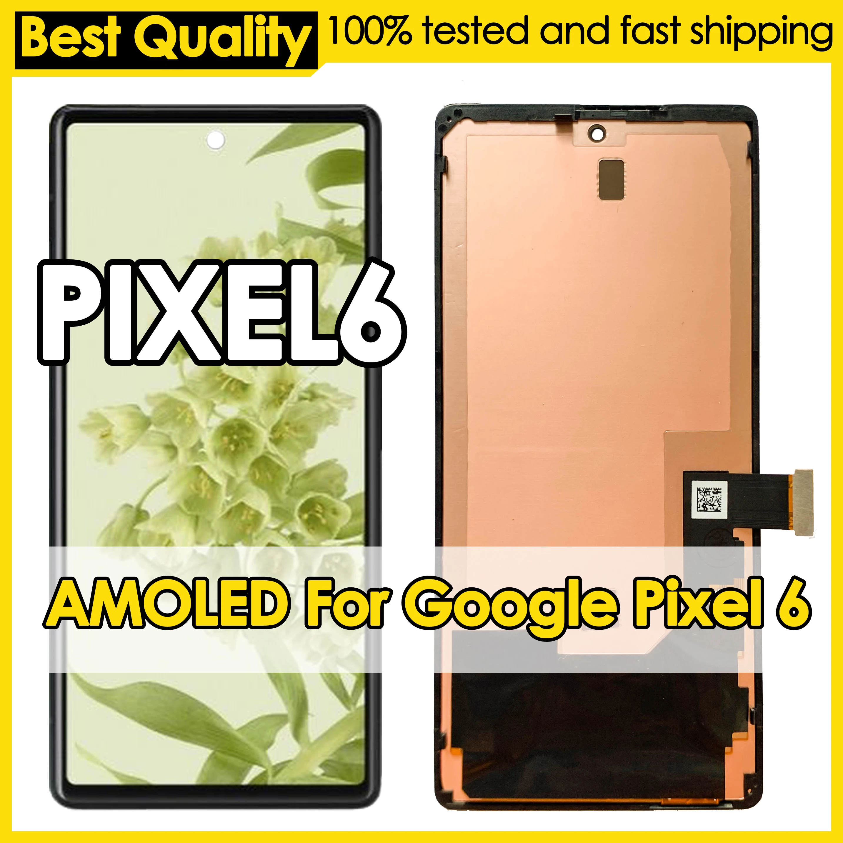 

AMOLED For Google Pixel 6 LCD Display GB7N6, G9S9B16, G9S9B, GR1YH Digitizer Assembly Touch Screen Replacement Repair Wholesale