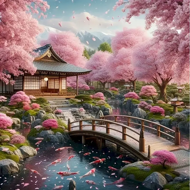 

GATYZTORY Diamond Painting House Rhinestones Picture Landscape Diamond Mosaic Embroidery Cross Stitch Handmade Gift