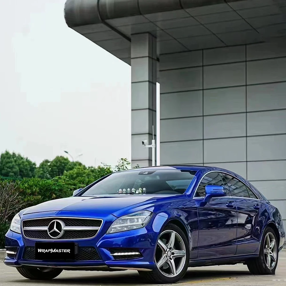 

PET Backing Car Paint Protection Film Liquid Metallic Vinyl Liquid Ocean Blue