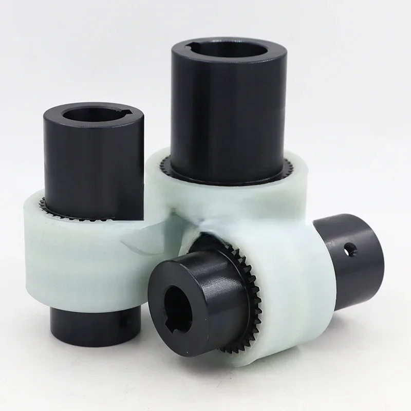 

Steel hyperboloid gear coupling to sample custom nylon internal gear