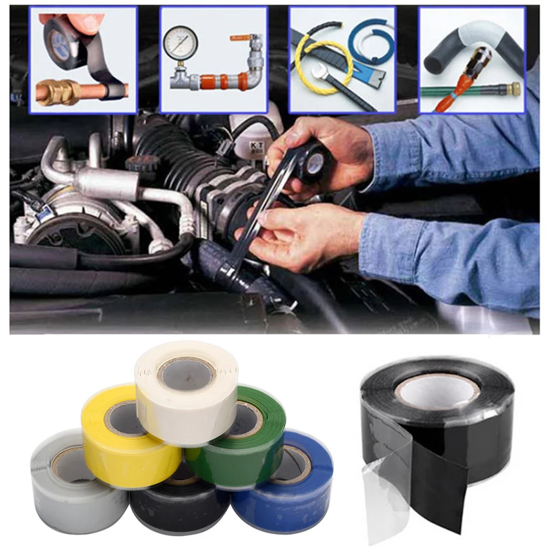 

Seal Tape Rubber Seal Silicone Tape Waterproof Tape Pipe Repair Patch Stop Leaks WaterProof Strong Super High Pressure Resistant