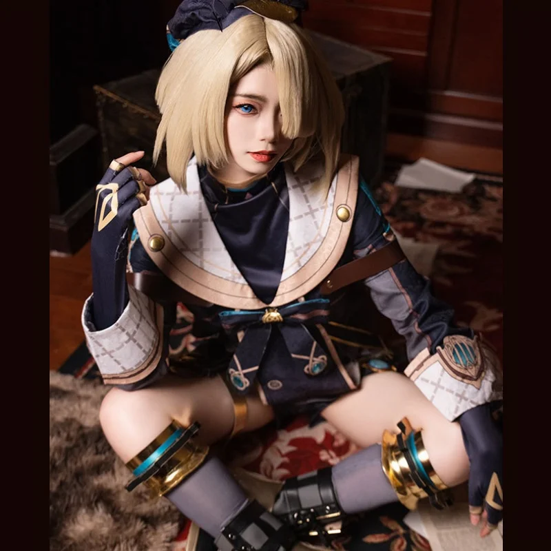 Genshin Impact New Arrival Freminet Cosplay Costume Freminet Cosplay Wig Uniform Outfits halloween Cosplay Costume With Hat Prop view 3