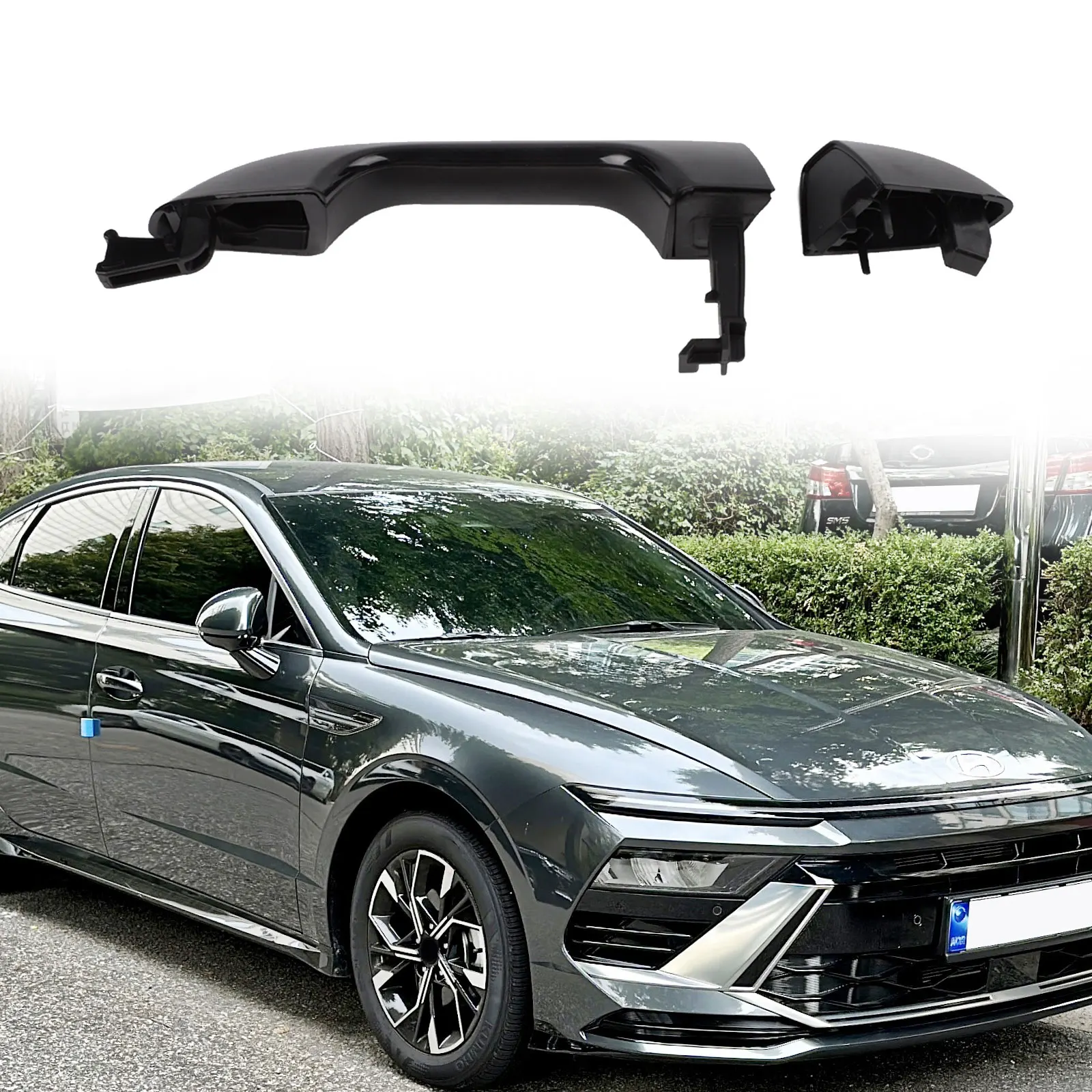 Car RH Outside Door Handle for Hyundai For Sonata 2005 through 2010 Replacement Matching OEM 82661 D9000 Profile