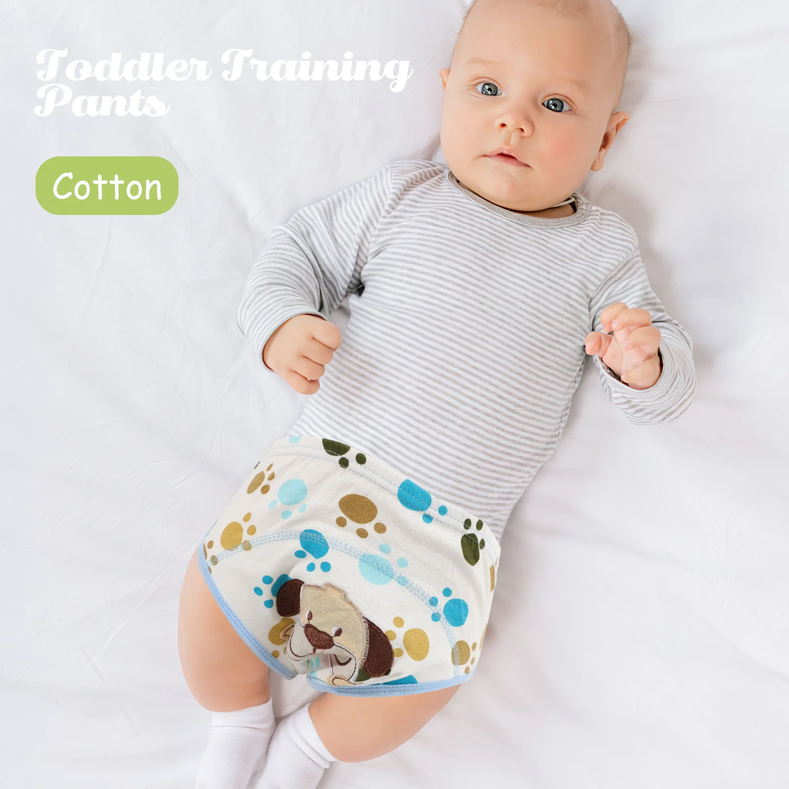 6 قطعة سروال تعلم الأطفال حجم M قابل للغسل وقابلة لإعادة الاستخدام لينة تدريب الطفل الملابس الداخلية الكرتون قعادة الحفاض طفل حفاضات السراويل #2