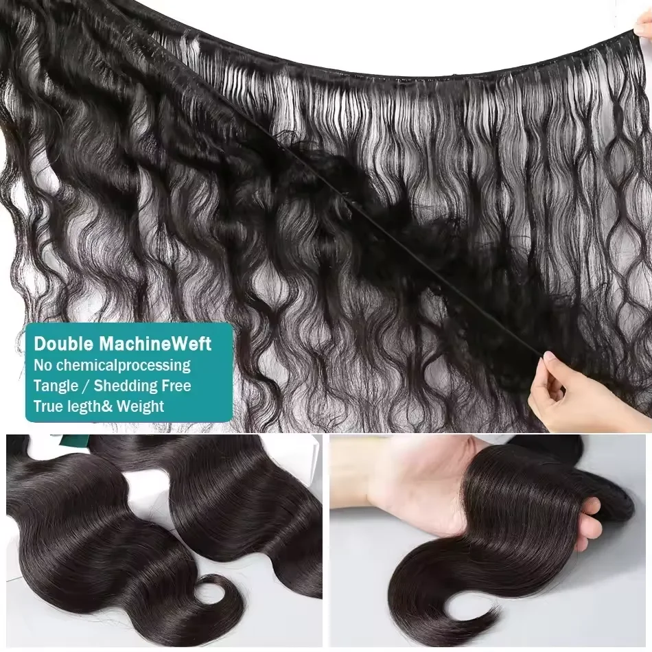 Bundles d'extensions de cheveux humains Body Wave, cheveux brésiliens, 36 ", 38", 40"