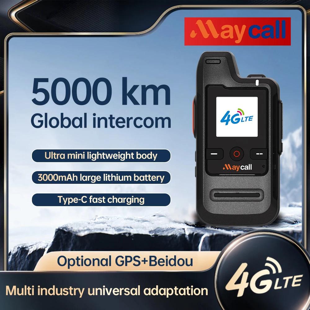 Global Walkie Talkie Long Rang Global PPT Walkie-Talkie with SIM Card LIFE TIME Free Transnational POC Radio