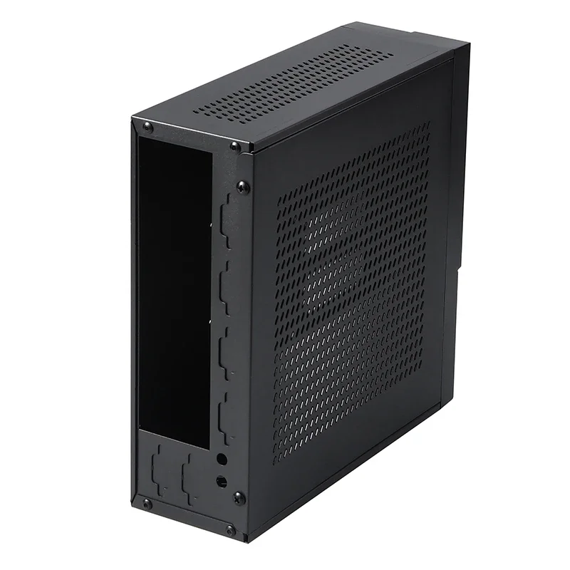 The MX01 Mini Rear-mounted HTPC Desktop ITX Chassis Supports A 17*19 Motherboard Adapter Power Board