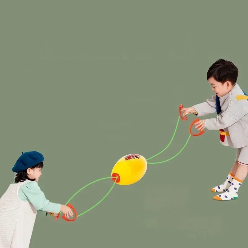 Children's Pull Ball Outdoor Fun Shuttle Hand Ball Toy Parent-Child Interactive Sensory Training Kindergarten Double Pull Ball