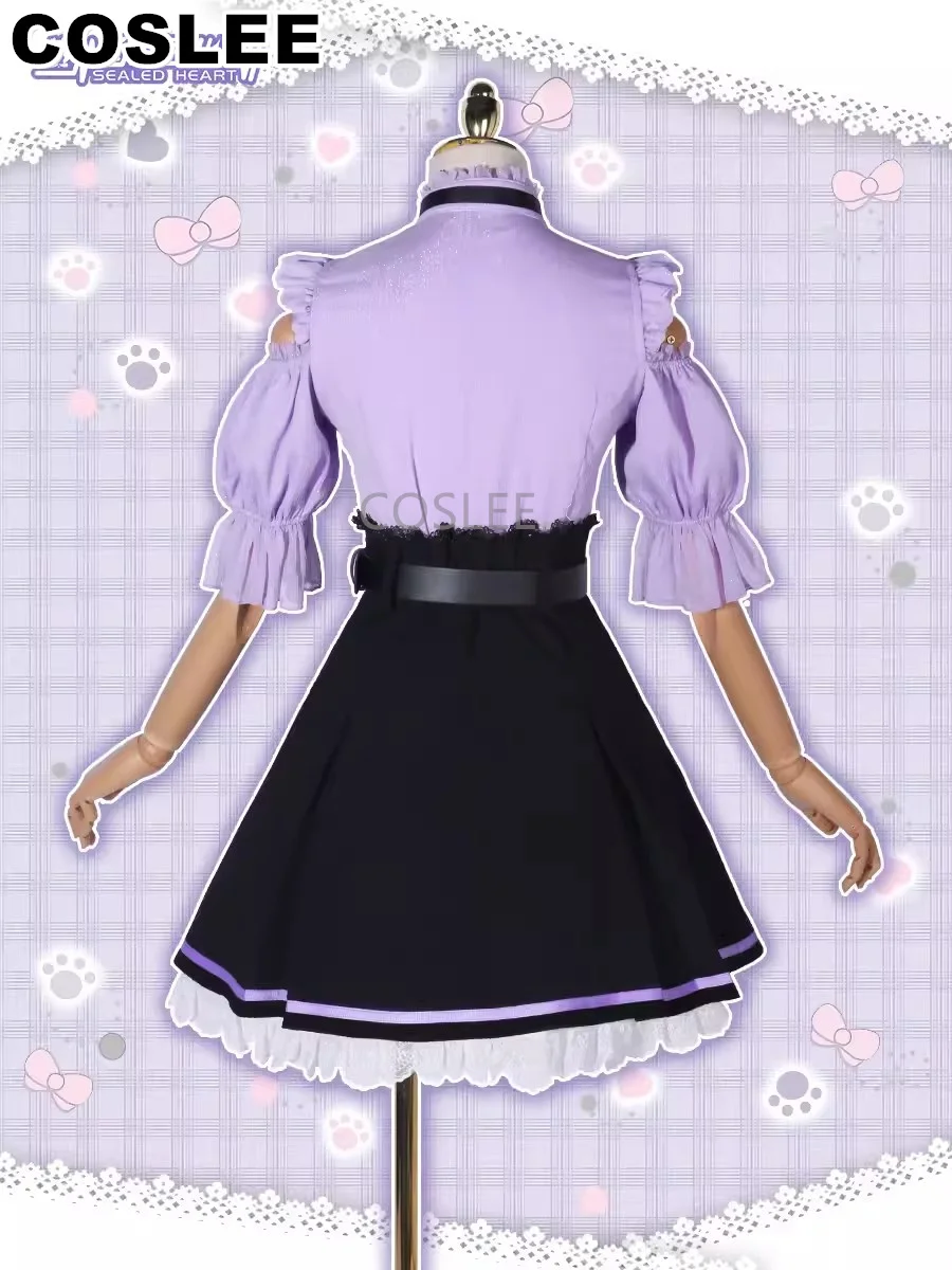 COSLEE Amine Re:Life In A Different World From Zero Emilia Cosplay Costume Lovely Sweet Dress Uniform Halloween Party Outfit