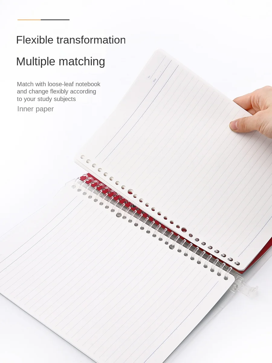 Japan KOKUYO Loose Leaf Notebook Refill Paper Book A4 B5 A5 Spiral Binder Inner Dotted Line Blank Horizontal Grid Office Planner