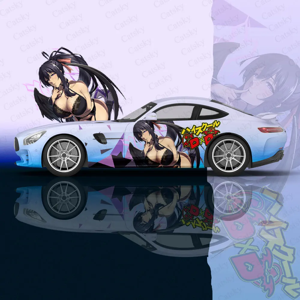 Anime High School DxD Sexy Girl Car Wrap Protect Sticker Car Decal Sticker Car Body Appearance Modification Decorative Sticker