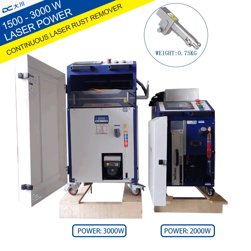1000W 2000W 3000W Metal Laser Cleaner Handheld Portable Continuous Laser Cleaning Machine Rust Removal Price