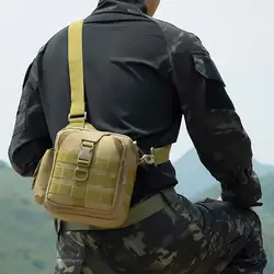 Small Tactical Men Bag Shoulder Bags Cossbody Molle Outdoor Phone Tool Kit Storage Bag Camping Hiking Fishing Fanny Pack Bag