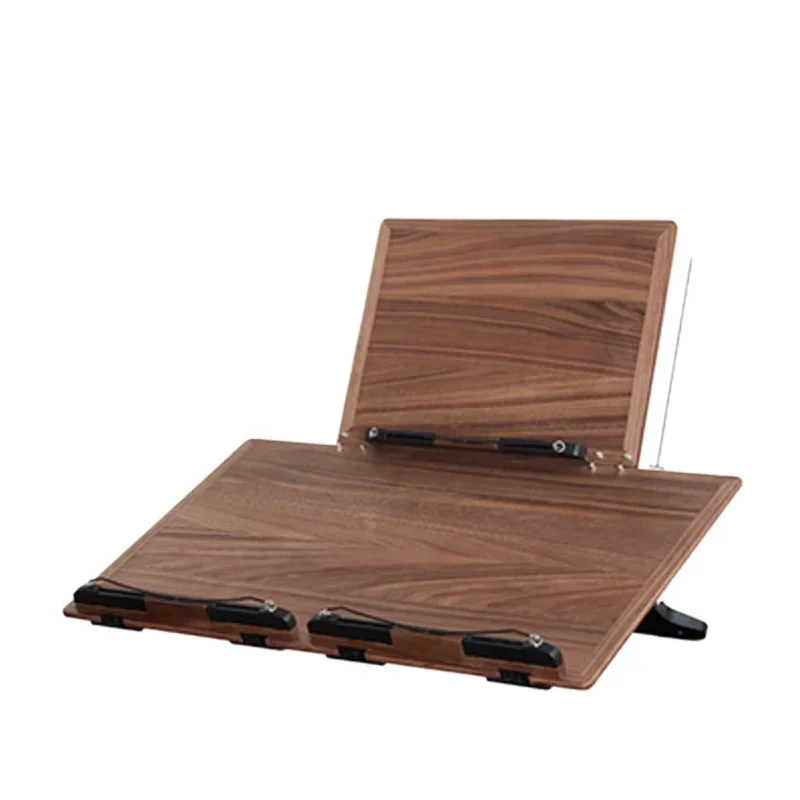

Multifunction Double Reading Rack Children Folding Drawing Board Learning Writing Board Black Walnut Laptop Desk For Ipad Stand