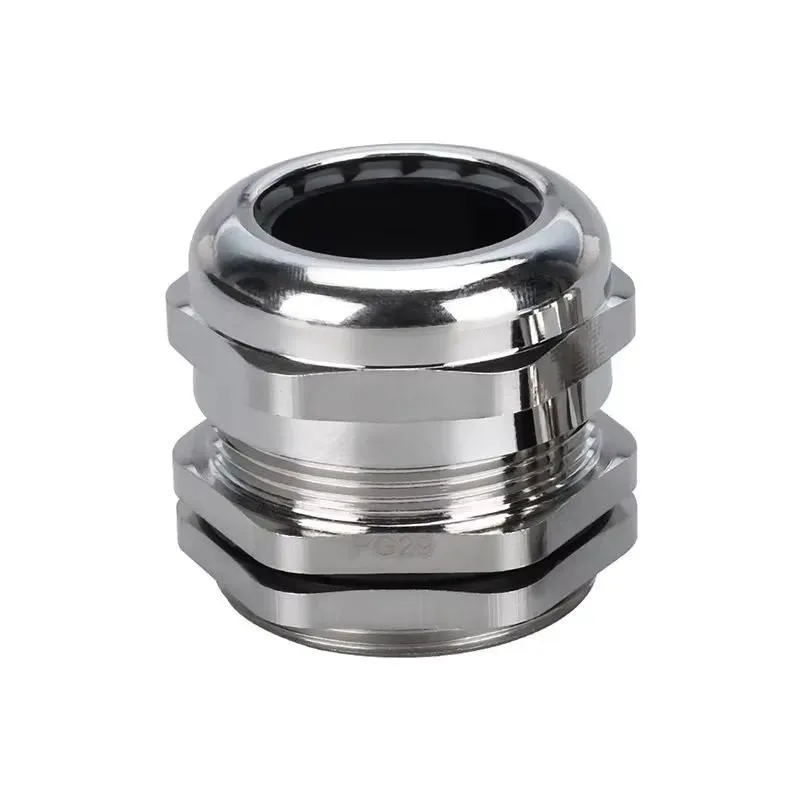 Metal Waterproof Cable Connector Copper Nickel Plated sealed Locking Glen Head M12/M20-25 Fixing Mainland China