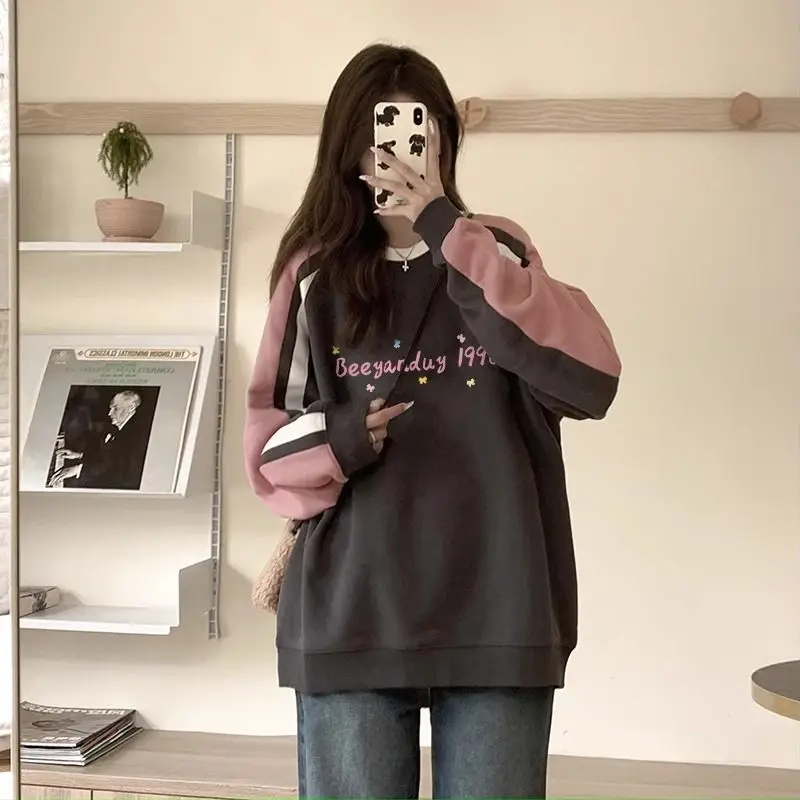 بلوزات امرأة شوجو فتاة الجمالية زمم تنفس رشاقته الرياضة التنقل سميكة فضفاضة تناسب شريط سيدة تخفيف Y2K