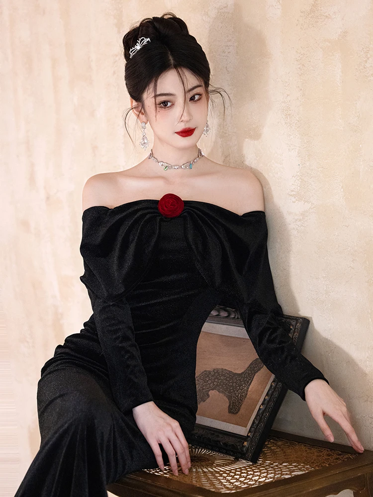 

Элегантное вечернее платье-русалка для женщин: идеально для свадьбы, ужина, выступлений, высококлассное, роскошное