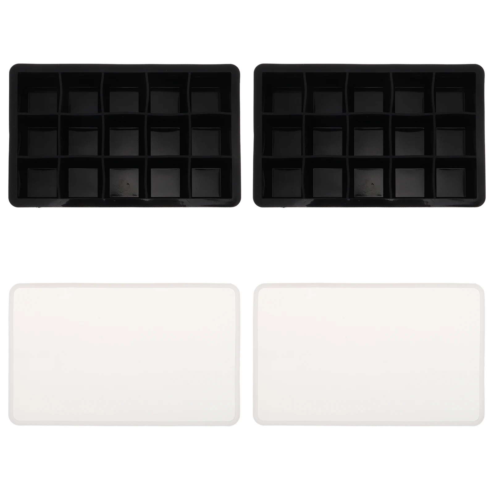 

2 Pcs Ice Cube Molds Silicone Tray DIY Supplies Household Summer Cooling Tools Ice Making Trays Easy Clean Kitchen Bar