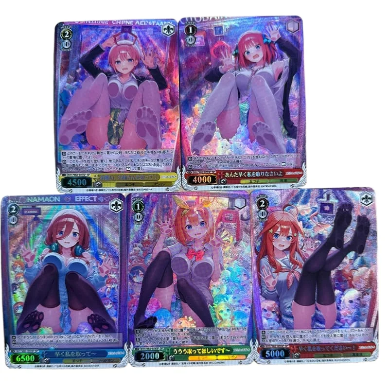 

Diy The Quintessential Quintuplets Self Control Collect Signature Trading флэш-карта аниме мультфильм позолоченная подпись оригинал