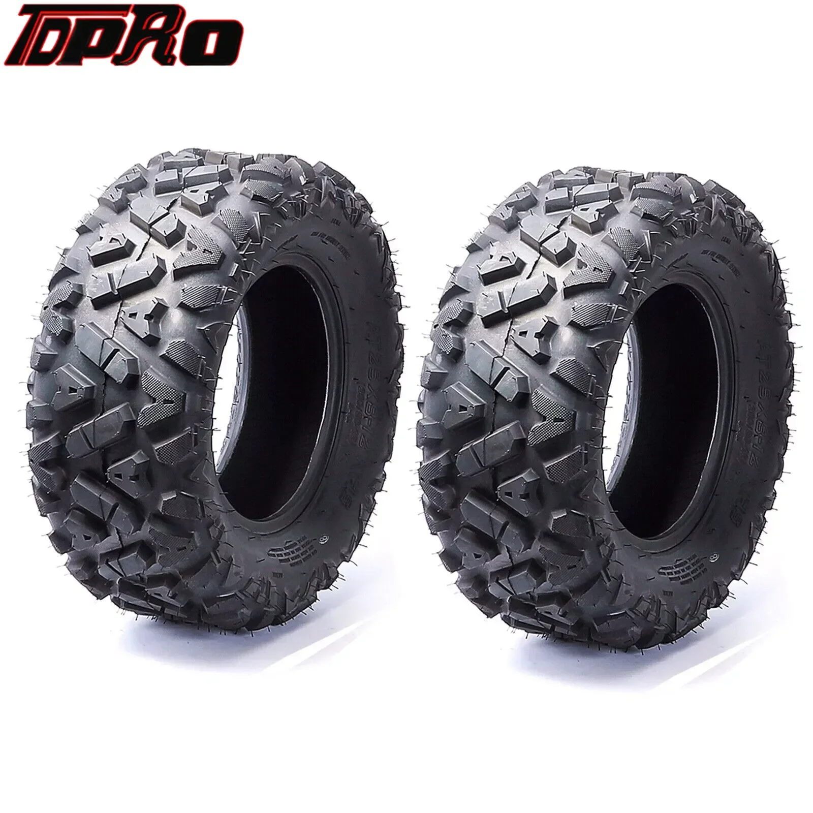 ATV UTV Tires 2PCS 25X10- 12