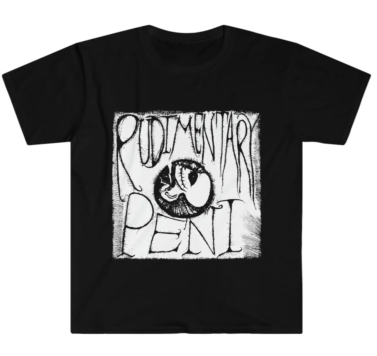 Rudimentary Peni TShirt, Classic Punk Crust Deathrock Noise Rock Goth Anarcho