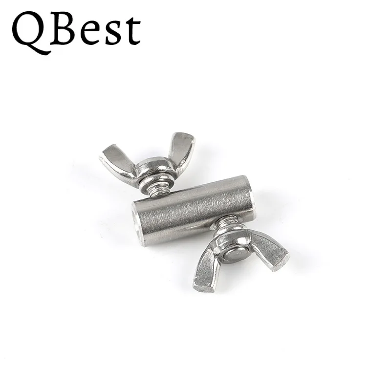 12pcs 304 Stainless Steel Rope Manual Lock Catch Fasteners Butterfly Buckle For Steel Double Wire Rope Clip 1.5/2/3/4/5/6mm